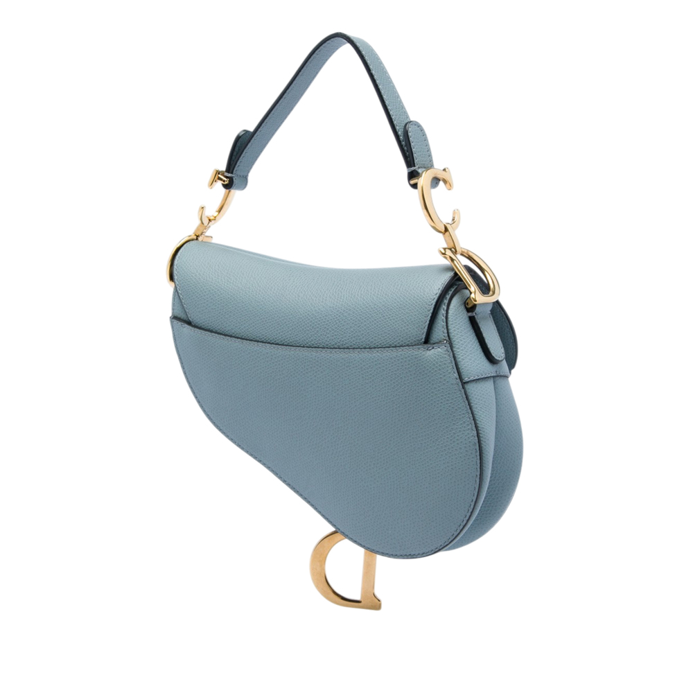 Pre-Loved Dior Mini Grained Calfskin Saddle Bag - Picture 2 of 5